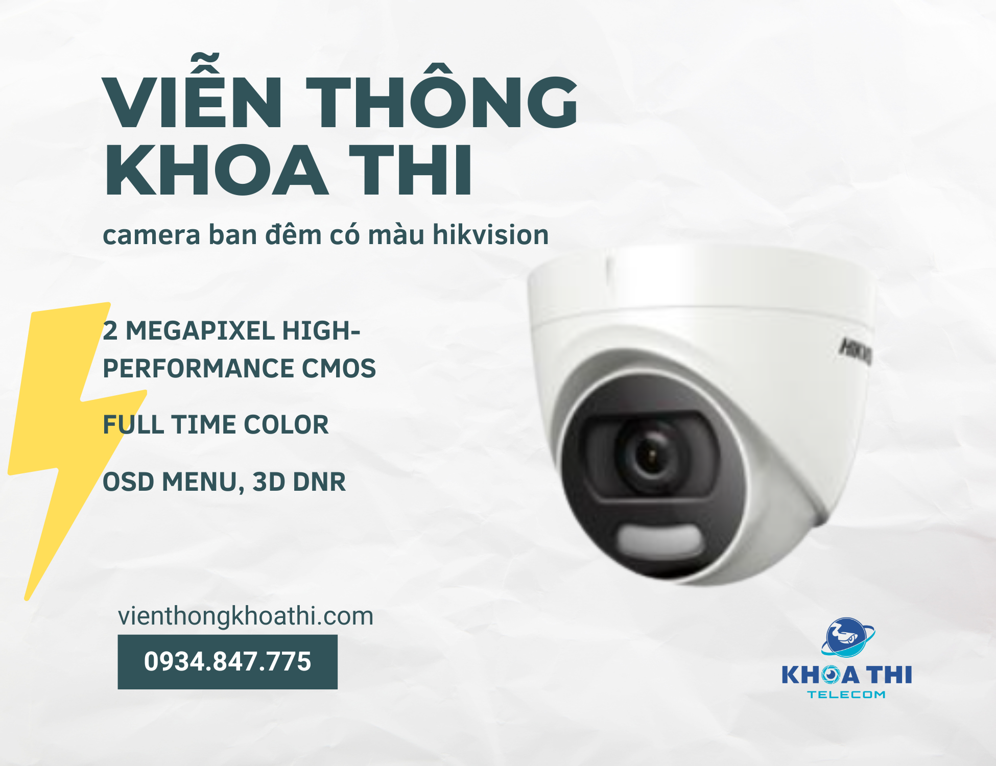 camera ban đêm có màu hikvision