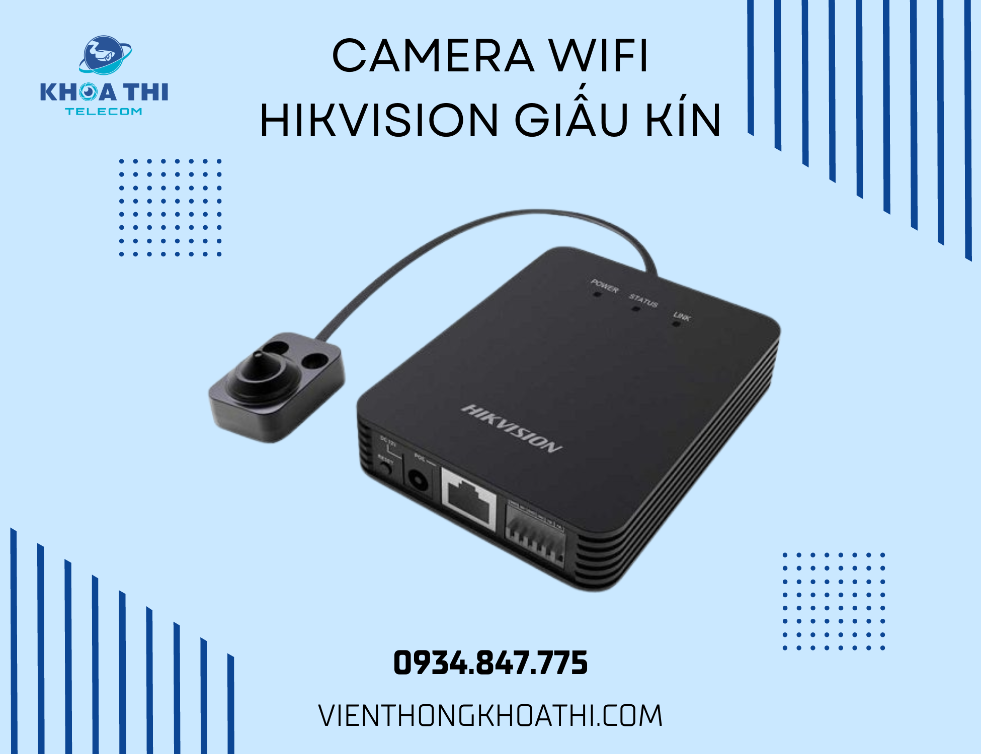 camera wifi hikvision giấu kín
