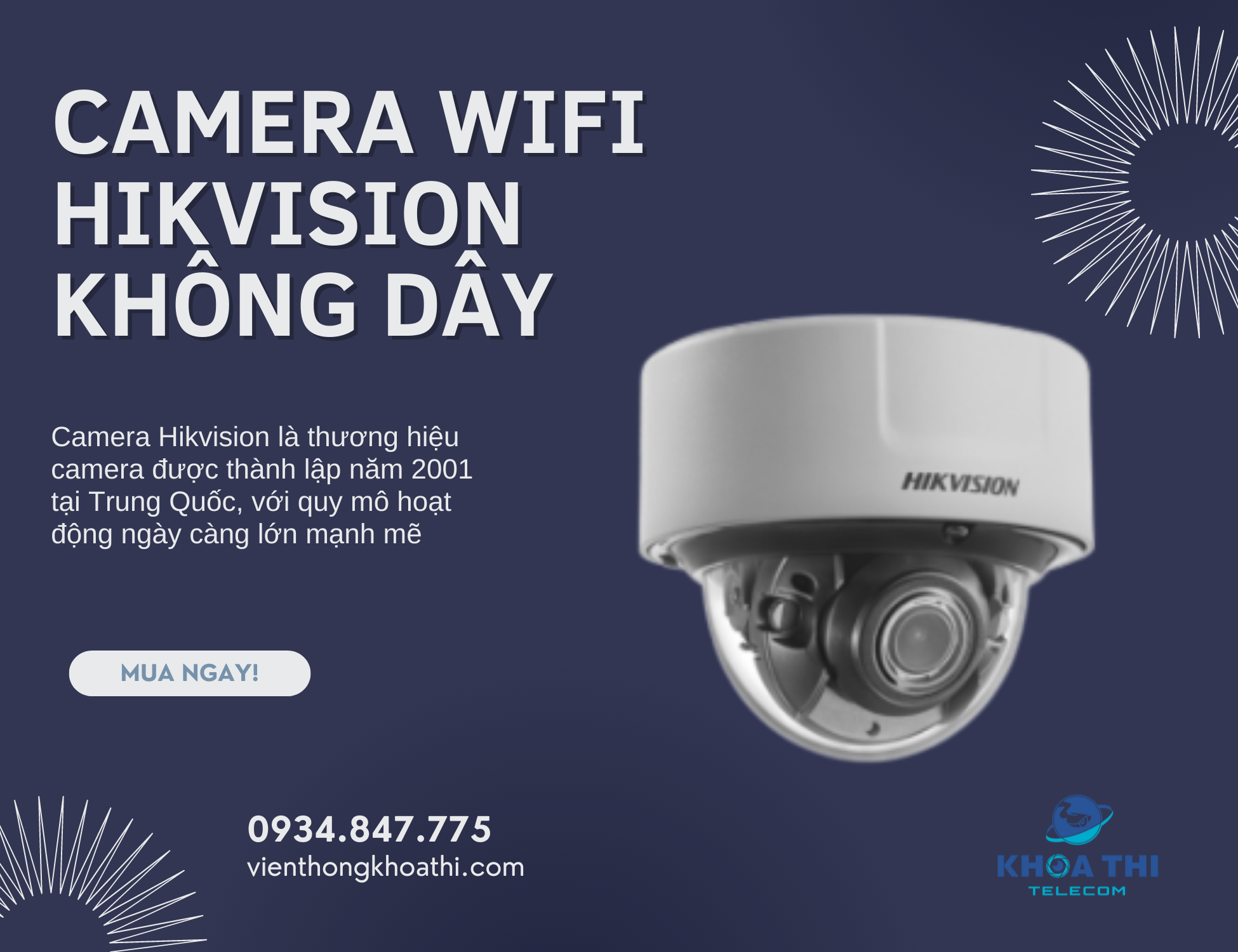 camera wifi hikvision không dây