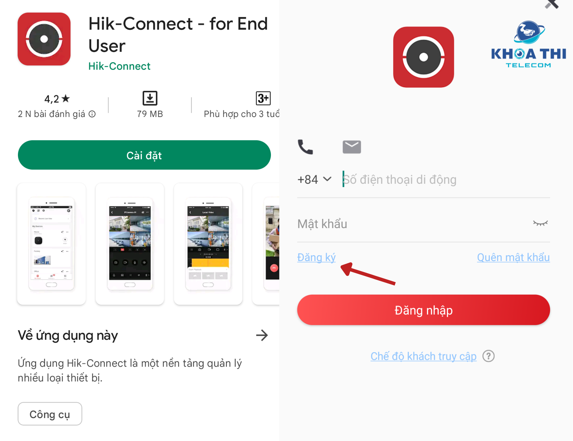 cách cài đặt camera hikvision wifi trên điện thoại