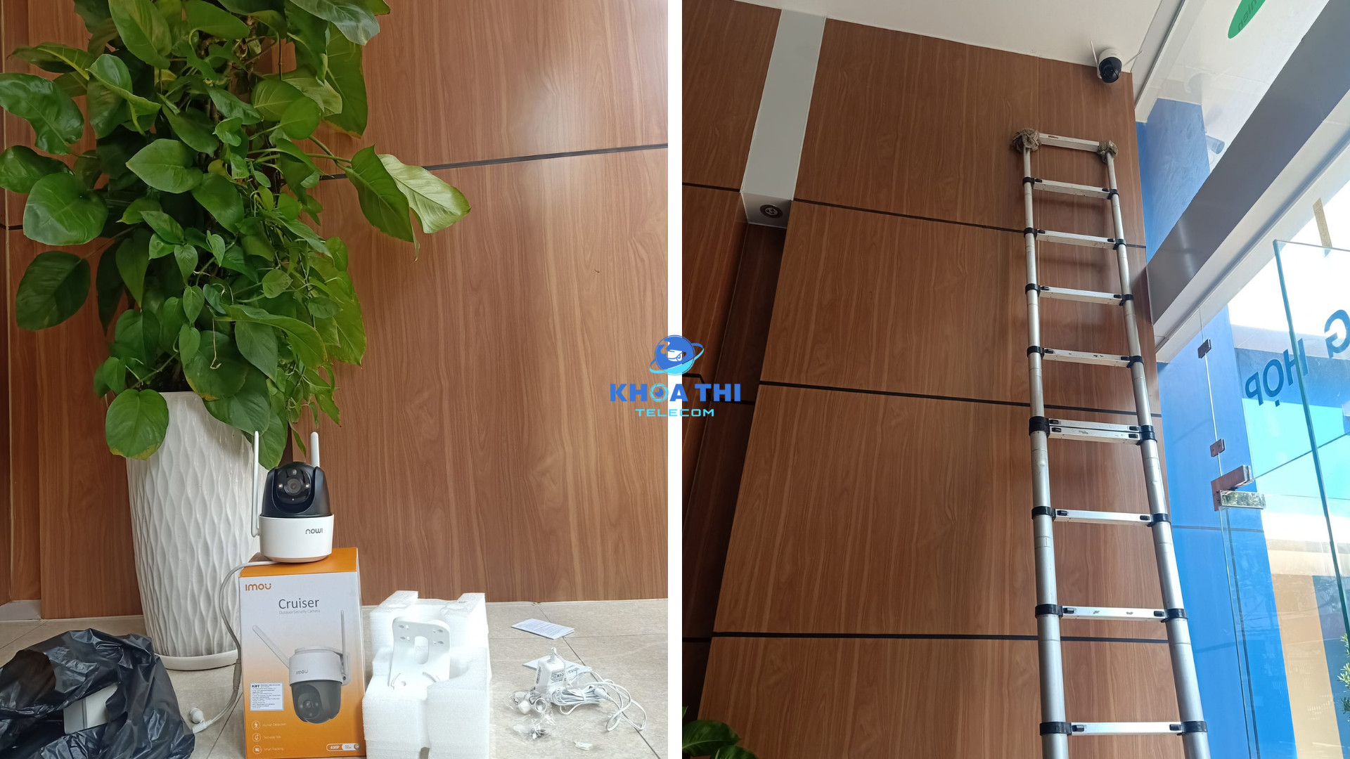 dự án lắp đặt camera công ty may thiên hà