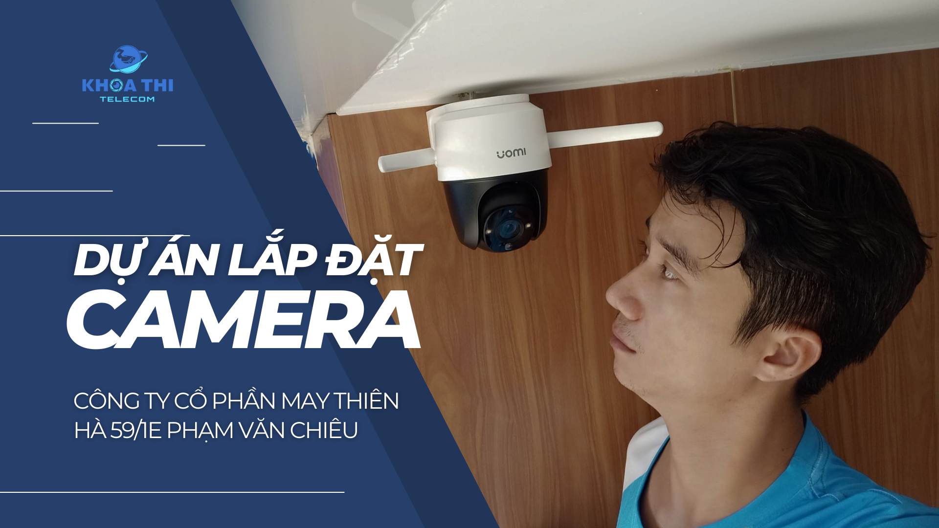 dự án lắp đặt camera công ty may thiên hà