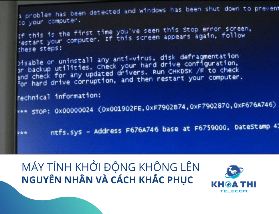 Máy tính khởi động không lên
